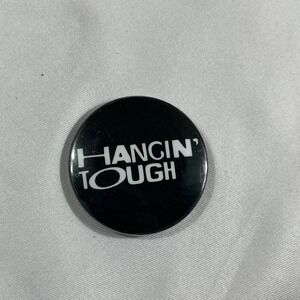 Vintage New Kids on the Block NKOTB Hangin Tough Pinback Button 1.5 Inch Black